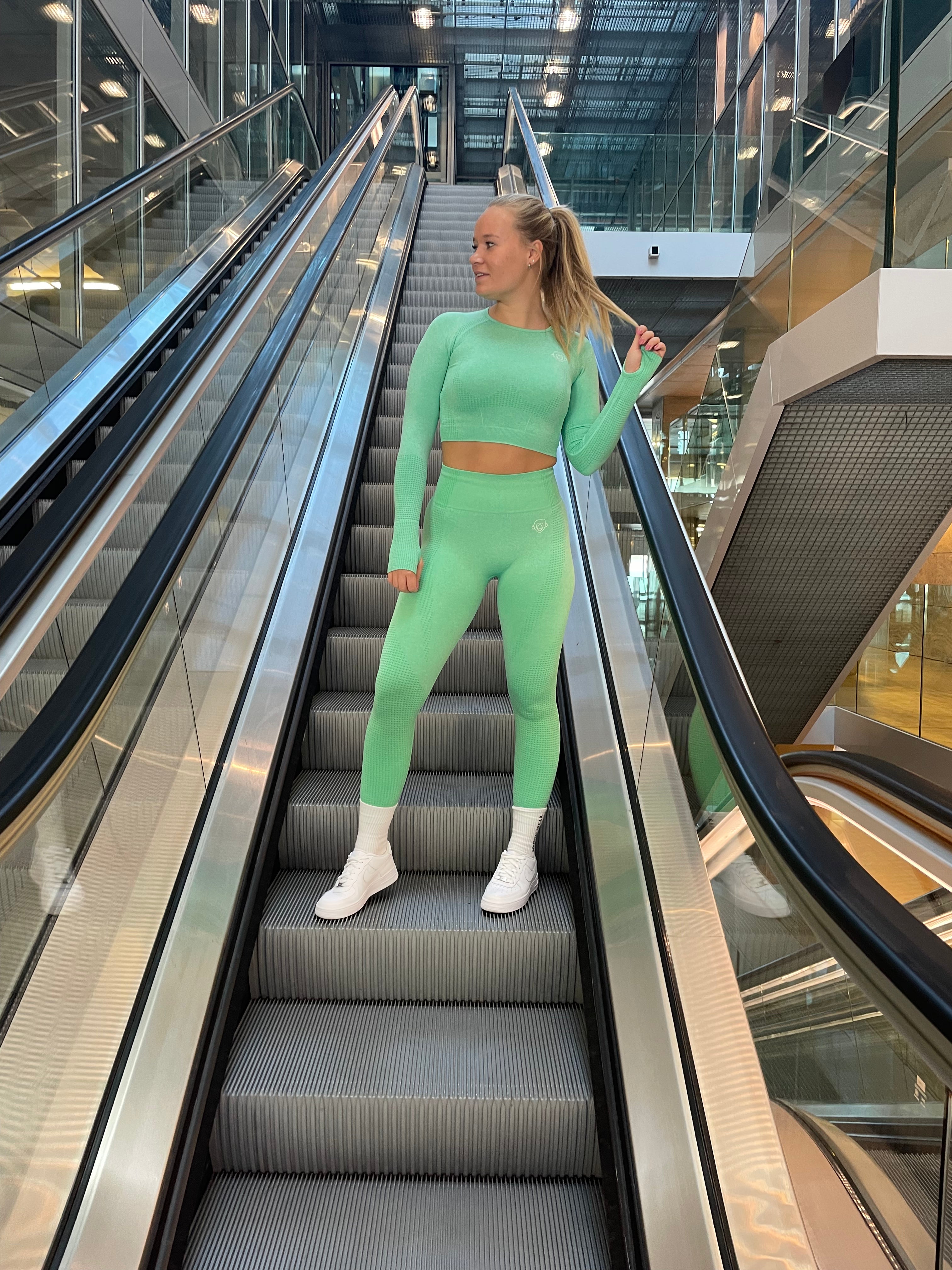 Mint Seamless Cropped Top